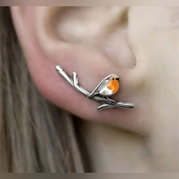 Boho bird earrings M1017 - Picture 1 of 4